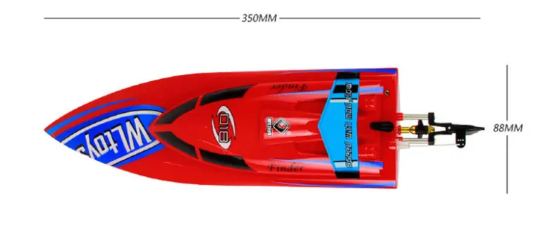 Лидер продаж WL911 скоростной катер р/у 4CH 2,4G высокого Скорость 24 км/ч RC лодка RTF зарядки Водонепроницаемый игрушки для улицы