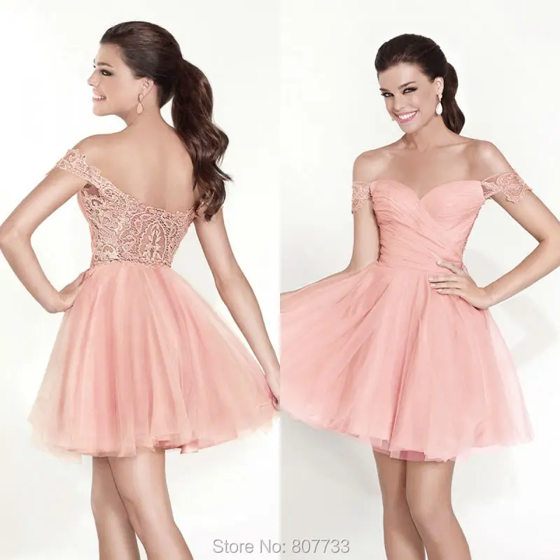 W502 Sweet with lace off the shoulder 