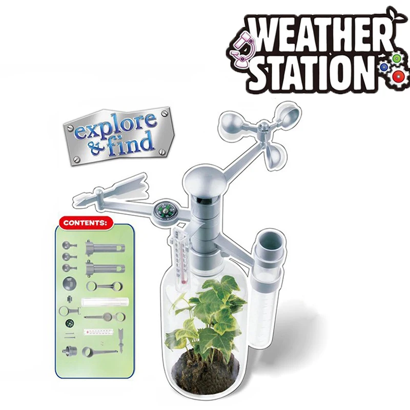 Windmaster Anemometer Science Expt Props Kids Children Student Learning Toys