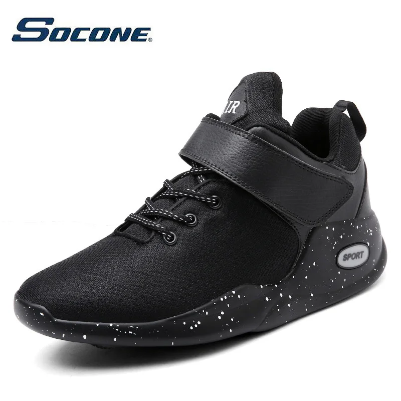 

SOCONE Men Shoes Breathable Height Increasing Sport Shoes Outdoor Male Jogging Walking High Quality Footwear Trainer Sneakers