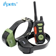 Ipets 618-2 nieuwe product voor trainer huisdier Oplaadbare en waterdicht training collar bereik tot 800m voor 2 honden