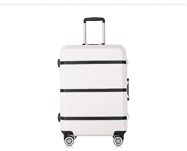 Letrend Ретро черный алюминий рамки Spinner Сумки на колёсиках вместительные чемоданы колёса винтаж тележка для мужчин вести дорожная сумка
