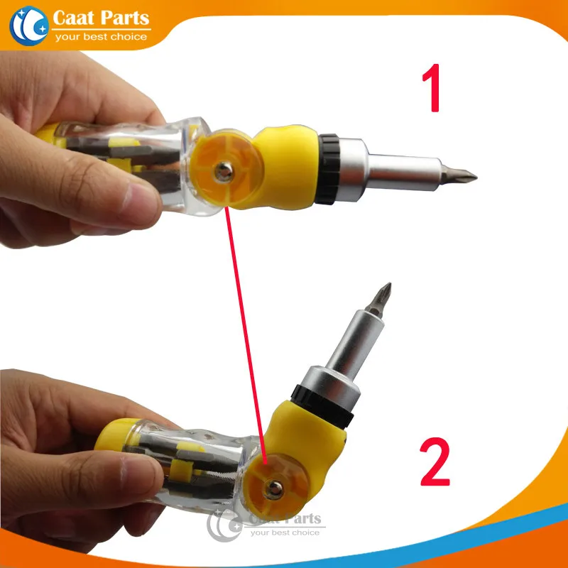 Бесплатная доставка! Новый 12 в 1 складной многофункциональная отвертка комплект. Высокое качество