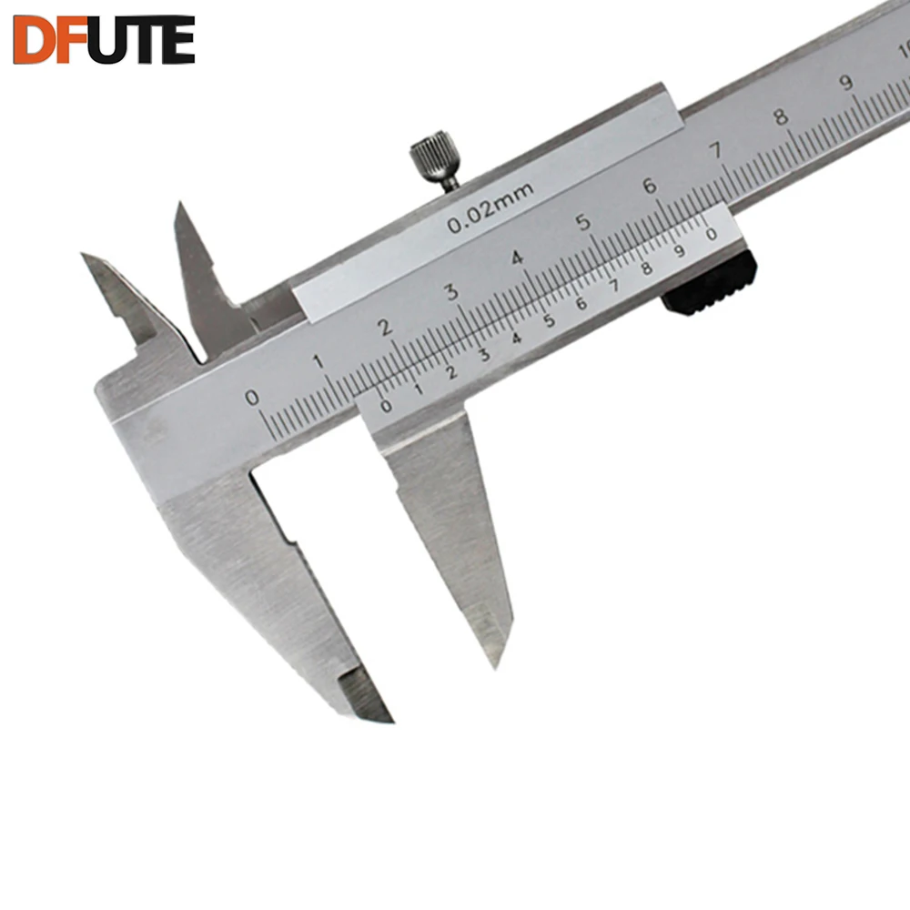 DFUTE 1pc 6 Inch 150mm Carbon Steel Caliper Vernier Caliper Micrometer