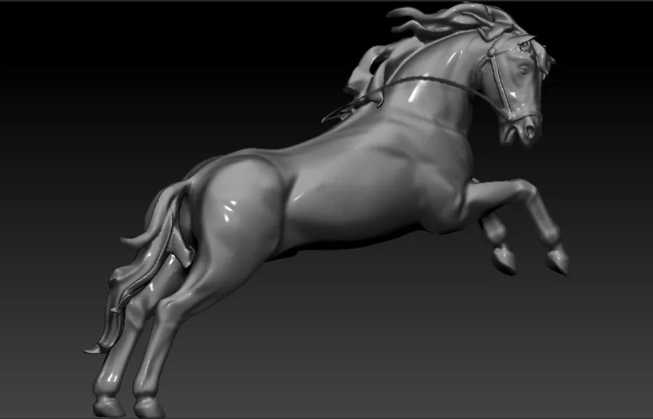 Horse_16 полная 3d модель для ЧПУ в STL файл|3d model for cnc|for cncmodel |