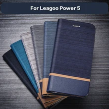 Чехол-бумажник из искусственной кожи для Leagoo power 5, деловой чехол для телефона Leagoo power 5, чехол-книжка с откидной крышкой из мягкого ТПУ и силикона