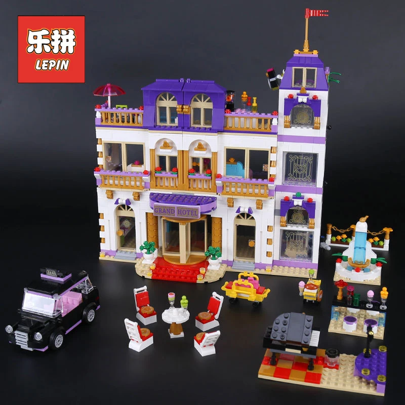 

1676Pcs Lepin 01045 Girls Series Compatible Legoings Friends the Heartlake Grand Hotel Model Building Blocks Bricks toys girl