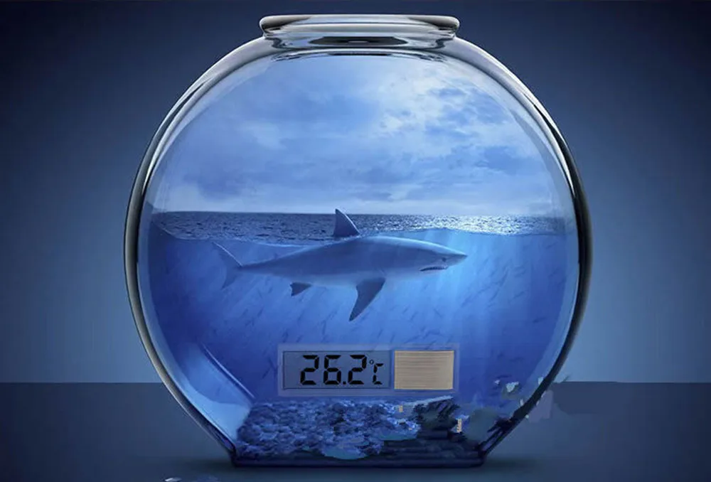 2016 New Electronic LCD 3D Crystal Digital Aquarium Thermometer Fish Tank Water Multifunctional Temperature Measuring Tools | Инструменты