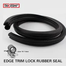 05# 27x18cm Rubber Car Boat Interior & Exterior 197″ 500cm flexible durable With metal Lock EDGE TRIM Seal Strip Universal