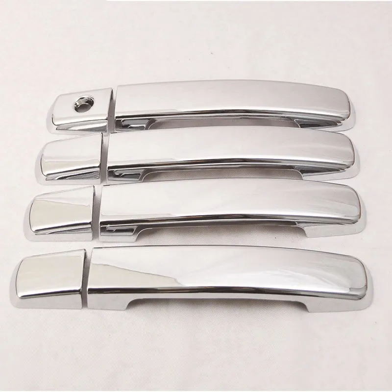 

8PCS/Lot Silver Car-Styling ABS Chrome Auto Car Door Handle Protection Cover Sticker For Nissan Qashqai Auto Parts Accessories