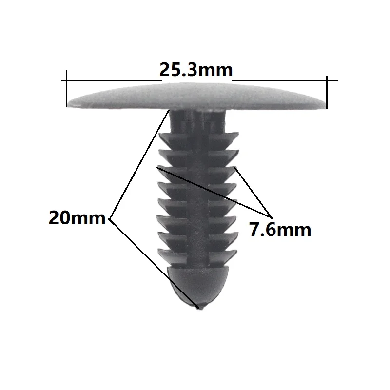 

KE LI MI 100 PCS Auto Hood Noise cotton Plastic Retaining Clips Car body Roof Panel Trim Fasteners For GM Buick