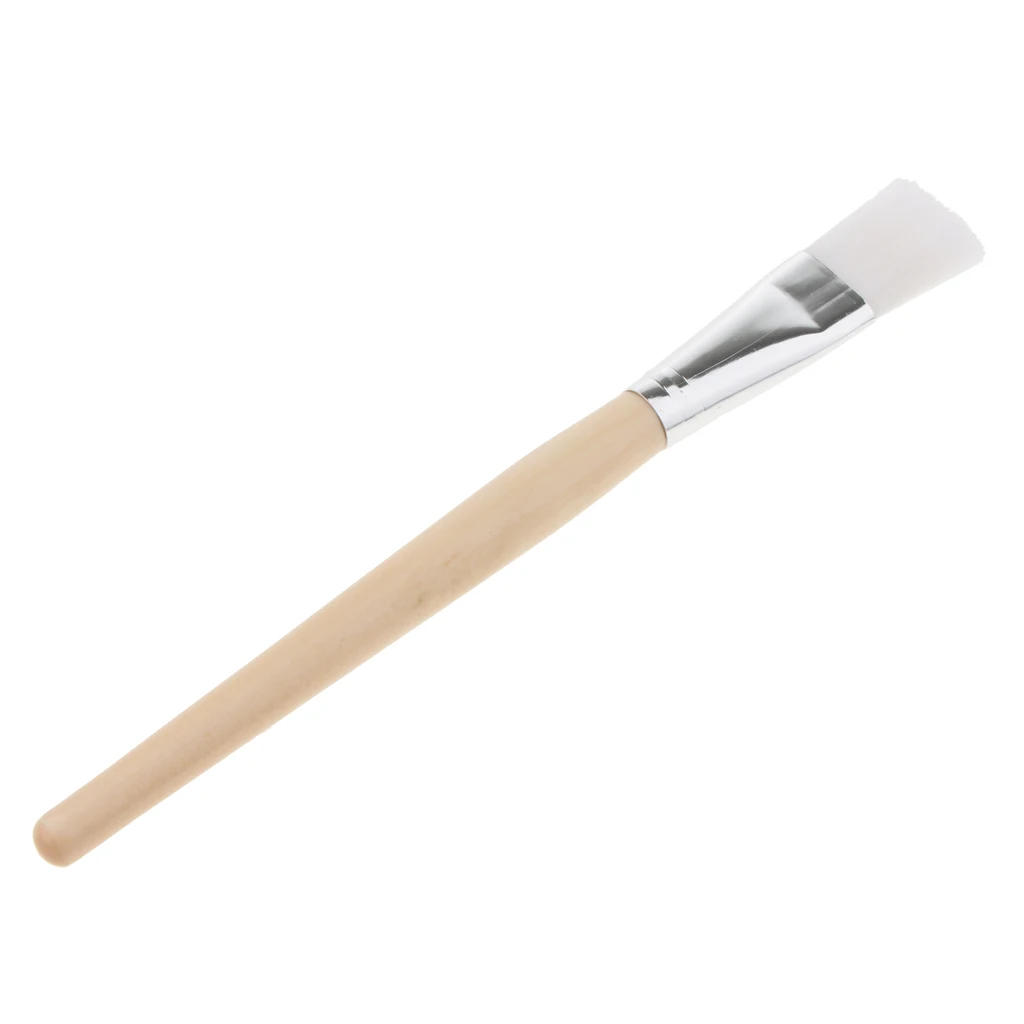 Facial Mask Brush - Soft Face Brush Mask Applicator For Applying Mask Eye Peel Serum or DIY Needs With Confortable Wooden Handle