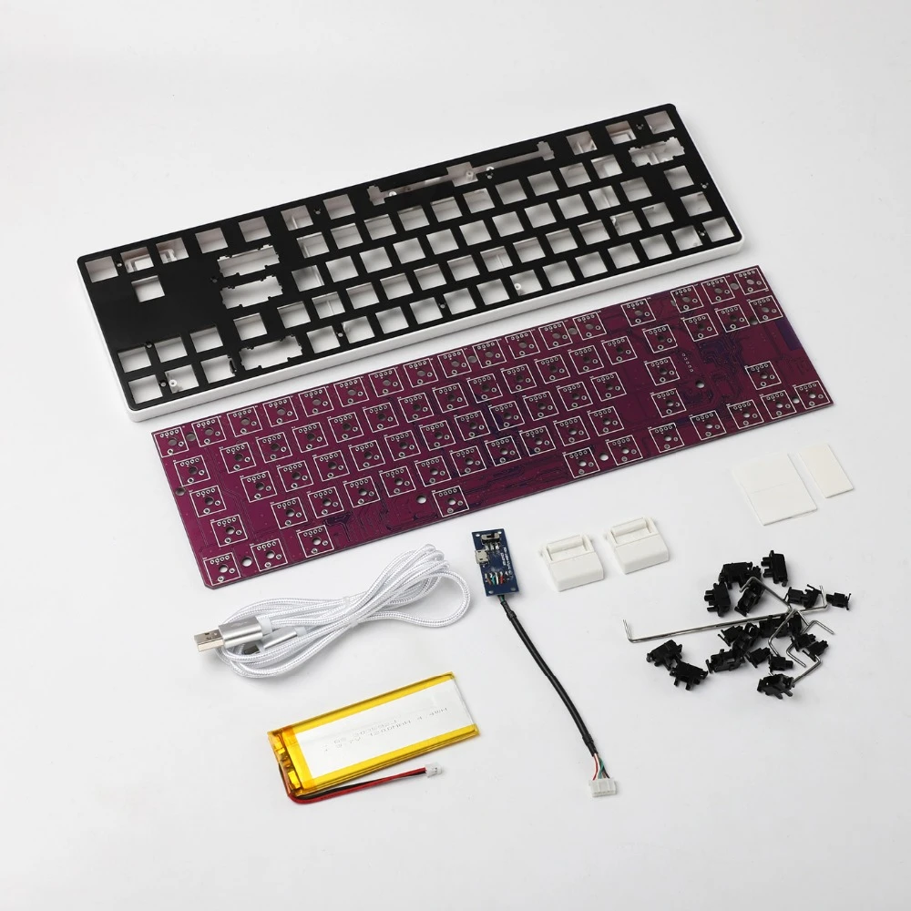71 DIY Mechanical Keyboard Kit Customized RGB Bluetooth Wired PCB Plate
