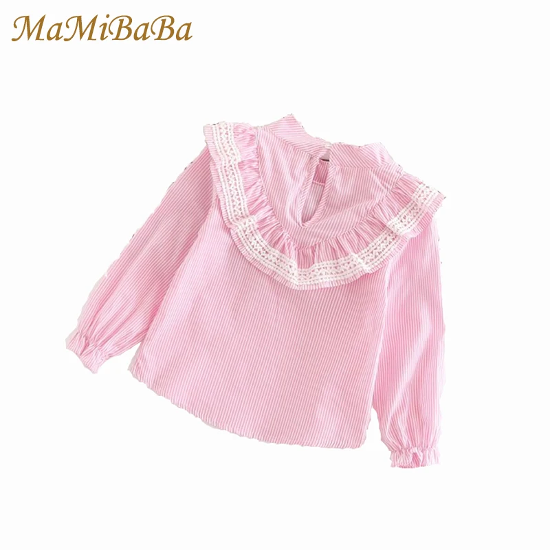 

Baby Girls Long Sleeves T-shirts 2018 New Spring Regular O-neck Tops Sweet T-shirt Kids For Girl Cotton Children Clothing Ss336