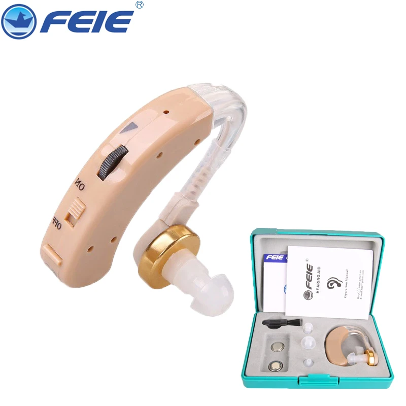 Ушное устройство аналоговый слуховой аппарат BTE усилитель S-520 Прямая поставка с батареей Цифровые слуховые аппараты для глухих пожилых людей