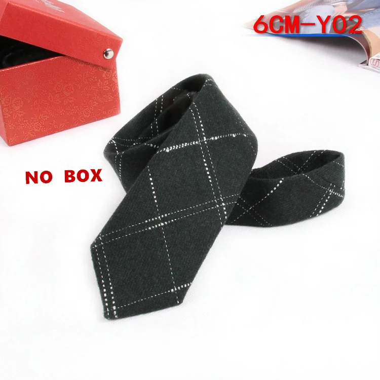 Высококачественный шерстяной узкий галстук, Мужской рабочий Повседневный Свадебный галстук для жениха, 6 см галстуки, галстуки, формальные галстуки, галстуки для жениха, мужские подарки - Цвет: Y02