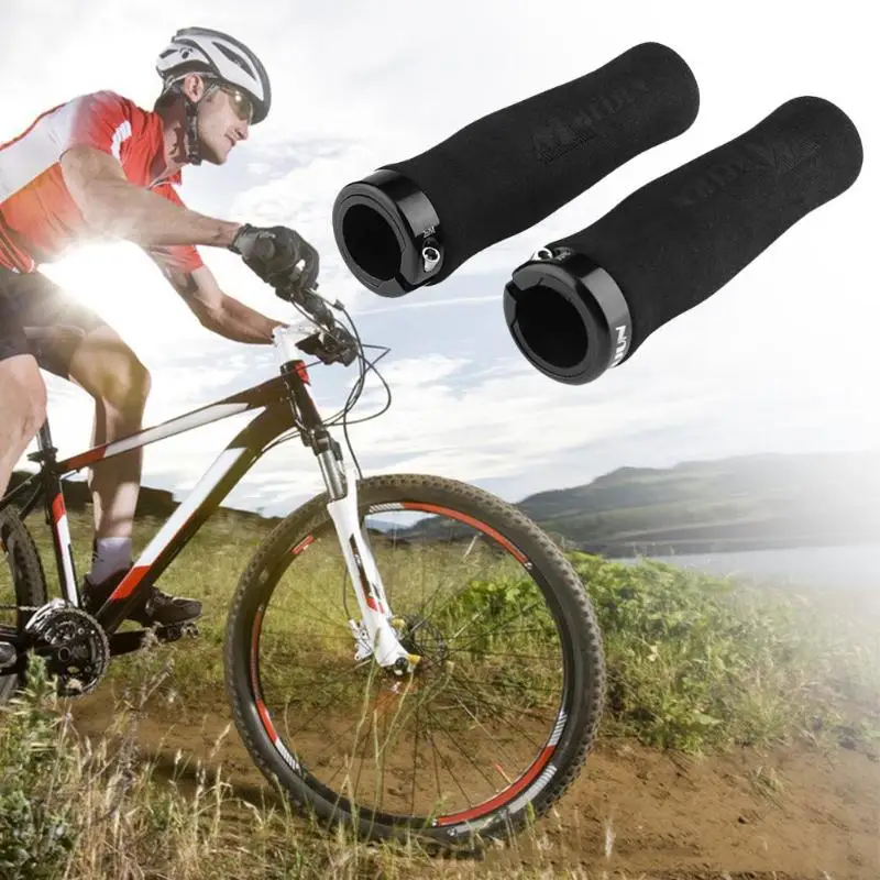 

Pair Bicycle Grips Ultralight Cycling Lockable Bike EVA Foam Material Handlebar Anti-skid Shock-absorbing Bicycle Parts 13CM