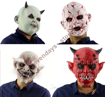 

Horrible Demon Dolls Zombie mask Latex Vampire Skull party Halloween scary terror masks horror mascaras latex realista