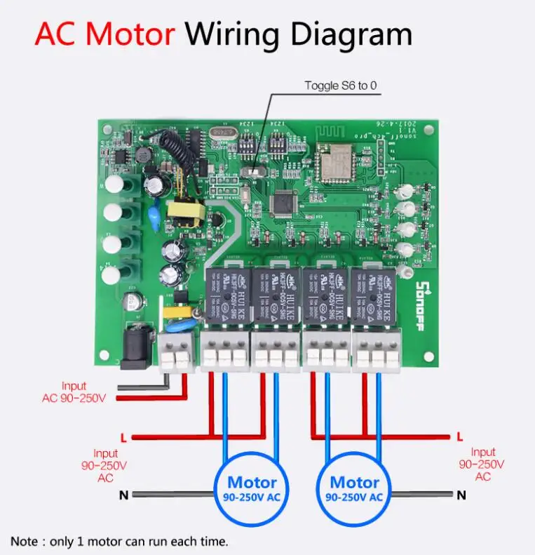 Sonoff 4CH R2/4CH PRO R2 4 комплекта 433 МГц на din-рейку, беспроводной wifi умный переключатель, модуль домашней автоматизации, светильник с дистанционным управлением 2200 Вт