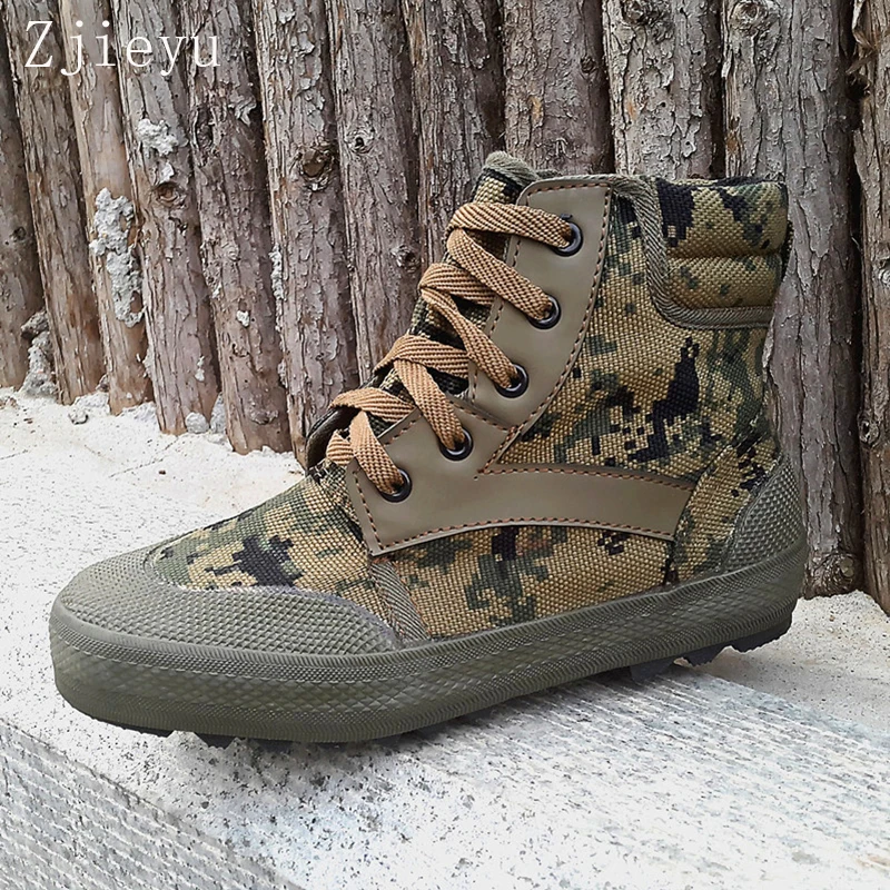 canvas combat boots mens