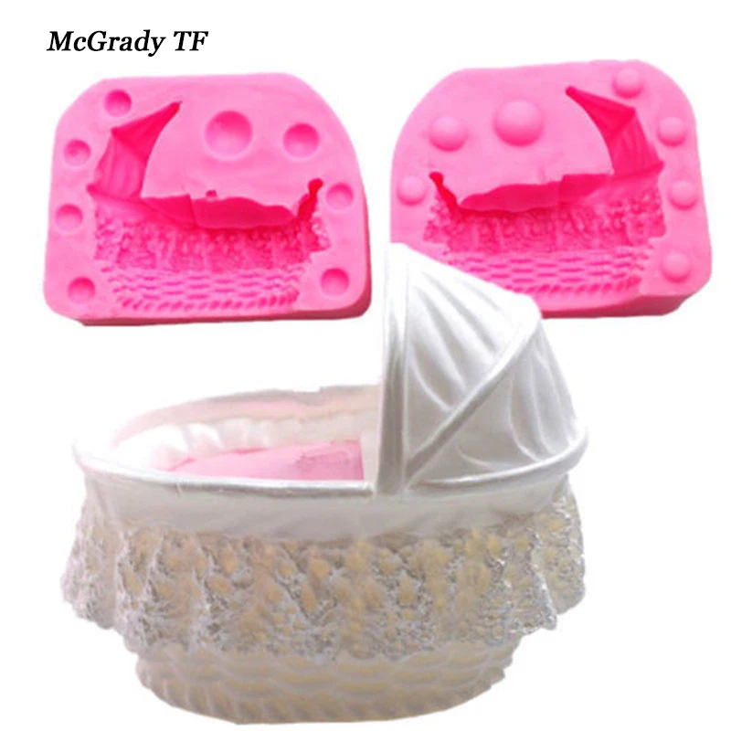 3D DIY детские кроватки люльки силиконовые формы для тортов инструменты украшения