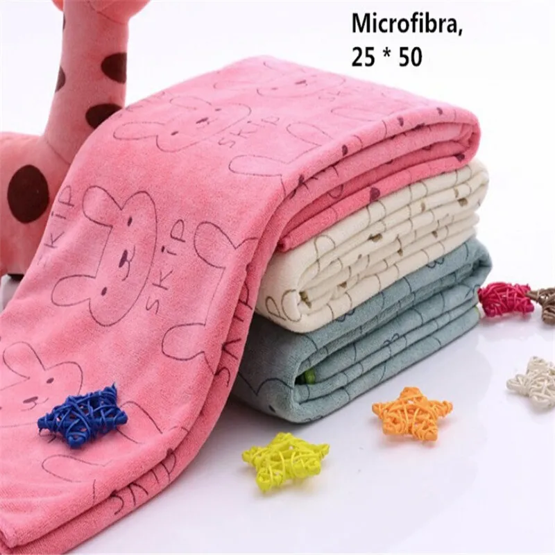 Super mignon microfibre absorbant séchage bain douche serviette de plage gant de toilette maillots de bain bébé serviette
