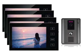 

XinSILu Rainproof 7 Inch 1V4 Color LCD Touch Key Wired Video Door Phone Doorbell Intercom System 700TVL HD Camera In Stock
