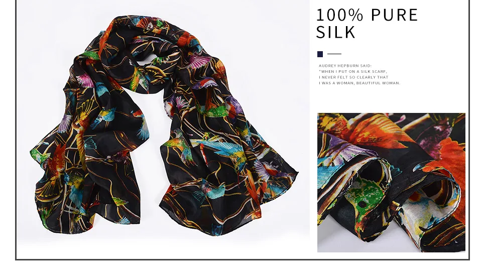 Зимний модный женский шарф, горячая Распродажа, шелковые шарфы тутового цвета, шаль, женский длинный шелковый шарф синего и кофейного цвета, 180*110 см