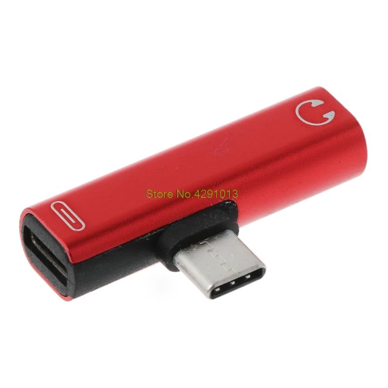 Тип C до 3,5 мм зарядное устройство кабель для наушников USB C Aux аудио разъем адаптер для наушников конвертер для Xiaomi 6 6X8 Note3 Mix 2 - Цвет: 4NB101346-R