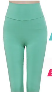 Light Green 6XL XXXXXXL большие/Большие размеры, брюки с высокой талией, женские сексуальные Стрейчевые брюки-карандаш ярких цветов, брюки высокого качества - Цвет: Light Green