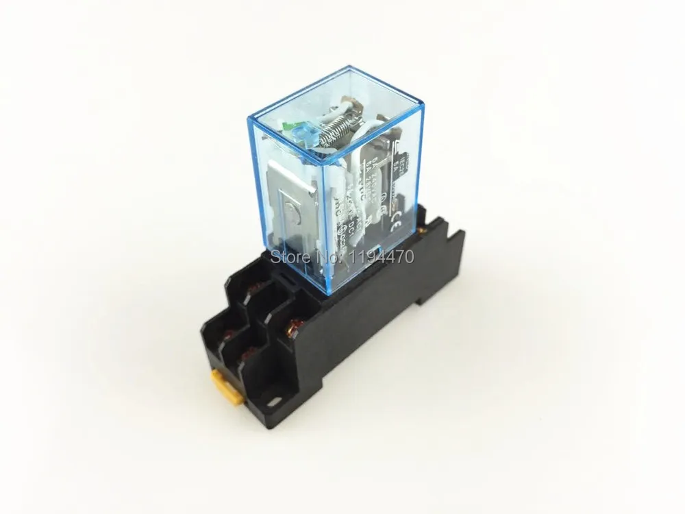 10 sets/Lot Coil Power Relay LY2NJ 24V DC Miniature Relay DPDT 8 Pins