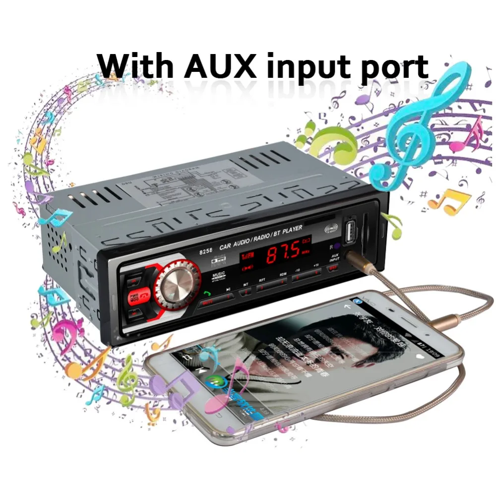 Автомобильный mp3 плеер 12 В Bluetooth FM радио MP3 автомобильный аудио плеер USB SD AUX APE FLAC WMA Автомобильная электроника In-Dash One DIN