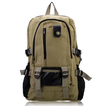 

TFTP male Retro Leisure tourism canvas backpack Khaki