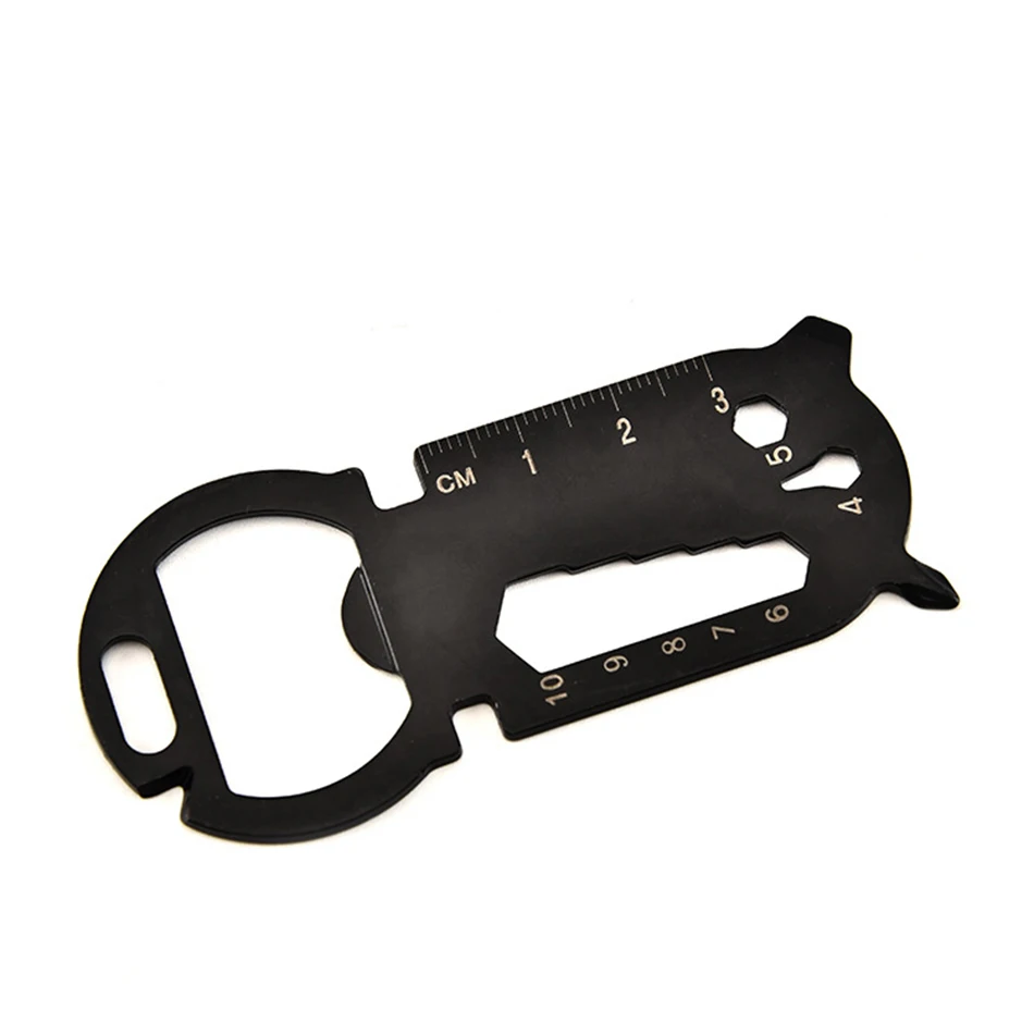

Outdoor Multifunctional EDC Tool Card Creative Bottle Opener Keyboard with Small Tool Wrench Screwdriver