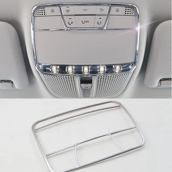 

MONTFORD For Mercedes E Class Benz W213 E200 E300 E400 2016 2017 ABS Matte Interior Roof Reading Light Lamp Molding Cover Trim