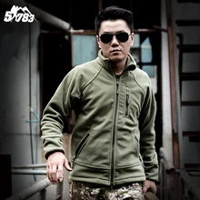 US Military Man Fleece Tactical Jacket Outdoor Polartec Thermal Breathable Sport Polar Tad Coat Outerwear Army Clothes