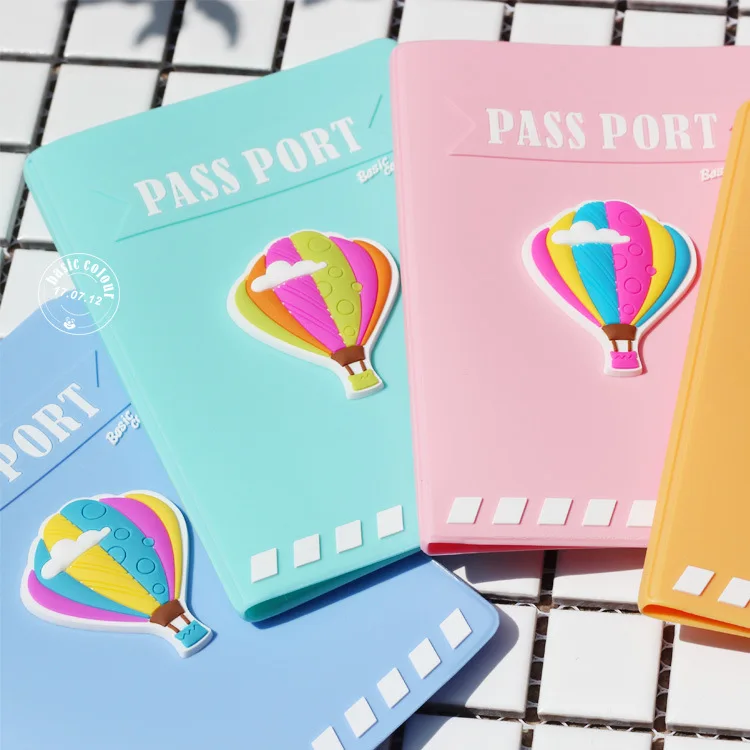 Новые российские обложки для паспорта Kawaii Balloon Pass Document Pink Silicon USA Обложка для паспорта для женщин аксессуары для путешествий 1 шт