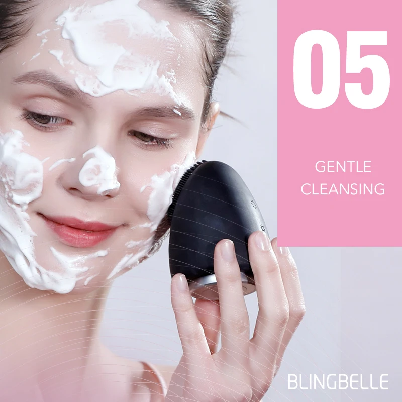 Blingbelle пасхальное яйцо кожи скруббер мягкий силиконовый Очищающая щетка для лица