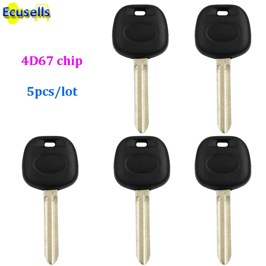 

Transponder Ignition blank key with 4D67 chip for Toyota CAMRY AVALON SIENNA LANDCRUISER COROLLA RAV4 TACOMA HIGNLANDER 4Runner