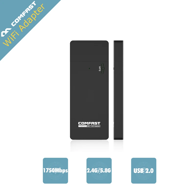 Dual band 2.4G/5.8G COMFAST 1750M 11AC USB3.0 ac WiFi USB Wi fi Antenna WiFi USB Adapter Wireless wi-fi Network Card Mini Router
