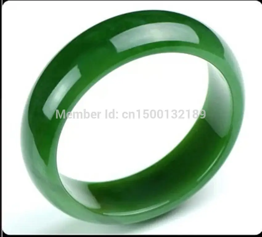 Free Shipping 00223 Chinese Natural Grade Hetian Bangle Green Bracelet