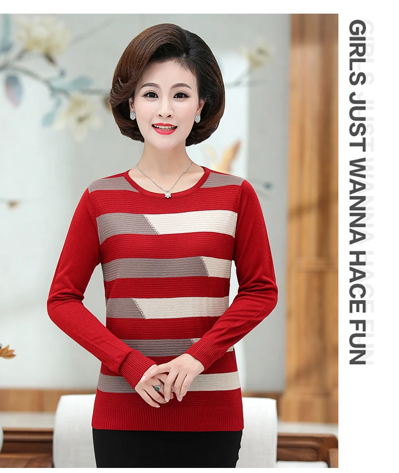 ASLTW полосатый свитер женский зимний Повседневный свитер с длинными рукавами Женский обтягивающий пуловер плюс размер свитер женский