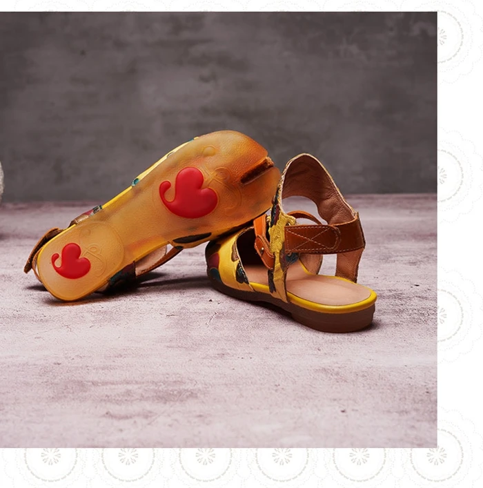 genuine leather flat sandals14