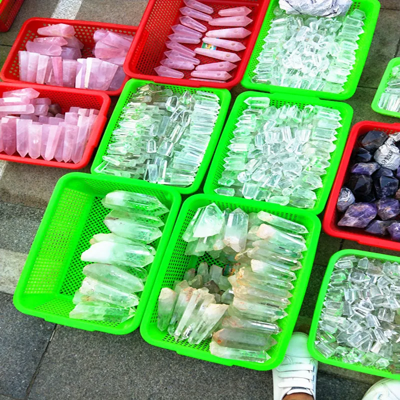 

High quality100% natural crystal clear crystal wand healing wholesale price for Christmas gifts 1kg