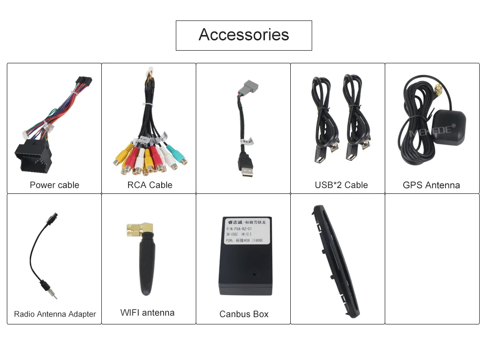 Best 1024*600 7" Quad Core Android 8.1 Car DVD For Peugeot 308 408 308SW with WIFI Radio GPS Navigation Support OBD Bluetooth 18