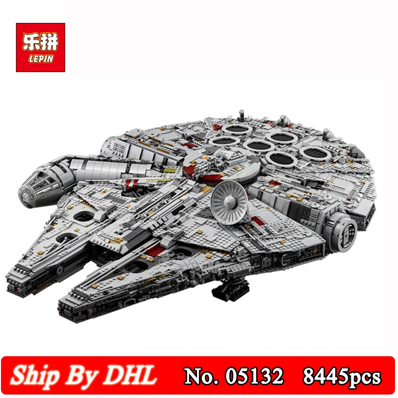 

8445Pcs Lepin 05132 Movie Series Star Destroyer Millennium Falcon Building Blocks Kits Bricks Children Toy Clone LegoINGs 75192