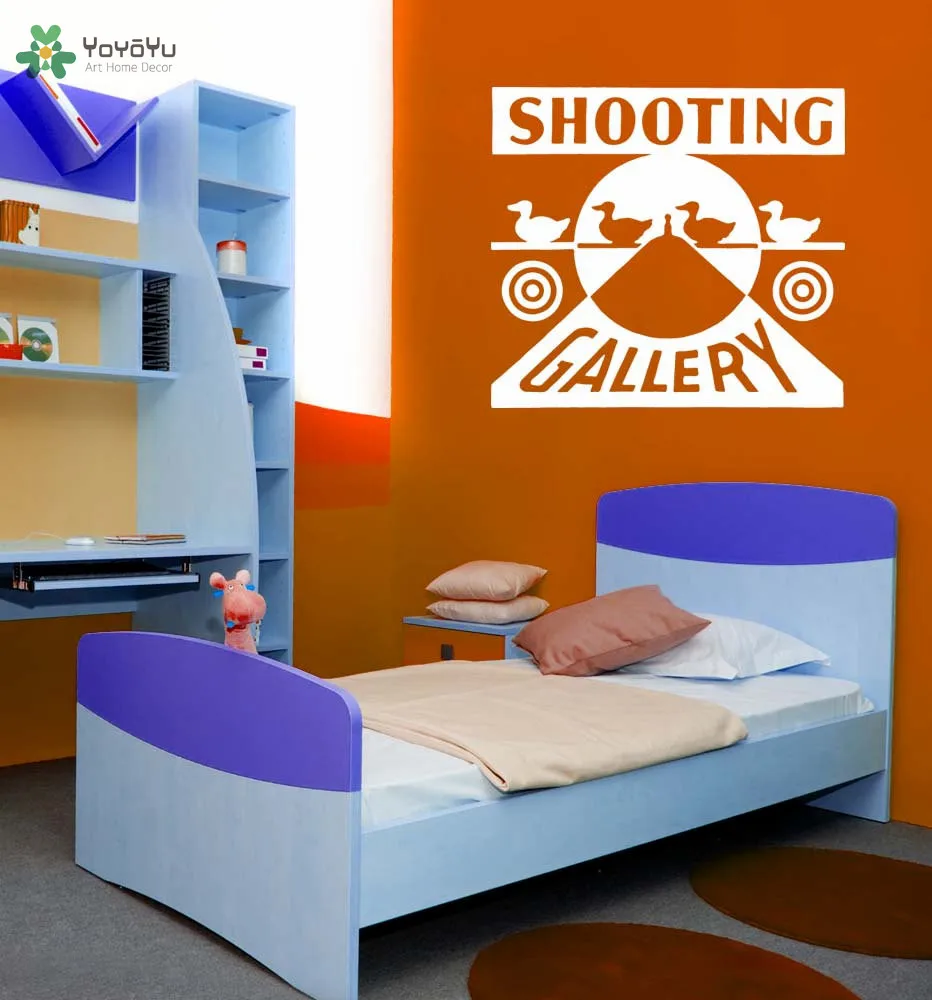Yoyoyu Wall Decal Quotes Shooting Gallery Vinyl Wall Stickers Animal Duck Pattern Interior