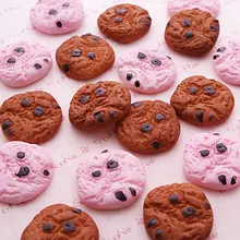 10 шт./лот мини каваи Шоколадные Чипсы печенье выпечка миниатюрный кукольный домик кухонный Декор