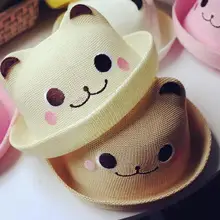 COKK Дети Лето ведро шляпы для девочек Рисунок медведя для мальчика панда шляпа от солнца с ушками Рыбалка шляпа дети ребенок от 0 до 4 лет