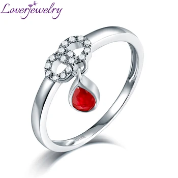 LOVERJEWELRY Ruby Rings Solid 14Kt White Gold Natural Ruby Diamonds Wedding Ring Jewelry For Women Engagement
LOVERJEWELRY Ruby Rings Solid 14Kt White Gold Natural Ruby Diamonds Wedding Ring Jewelry For Women Engagement